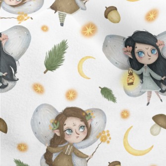 Cartoon Version Of The Forest  Micro Fleece