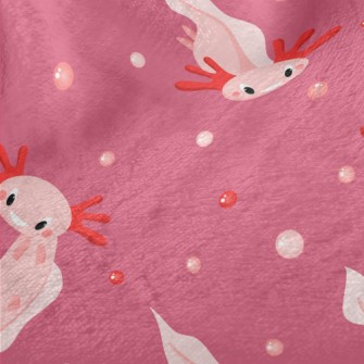 Cute Pink Salamander Minky
