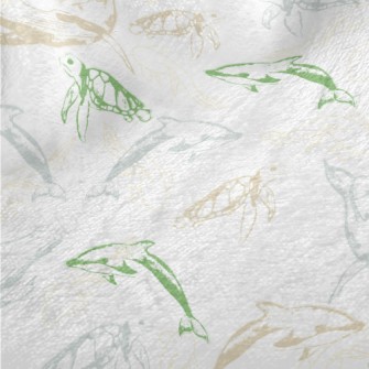 Swimming Marine Life Minky