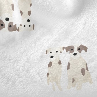 Cute Twin Puppies Minky