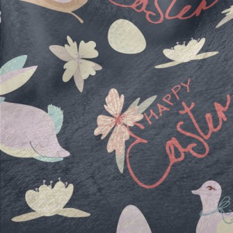 Easter Eggs And Bunny Minky