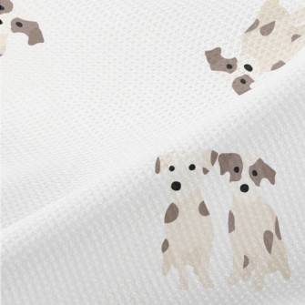 Cute Twin Puppies Piqué