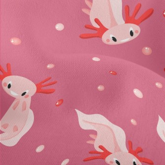 Cute Pink Salamander Lightweight Performance Linen