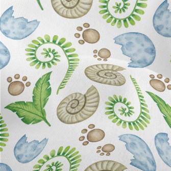 Jurassic Themed Plants Lightweight Performance Linen