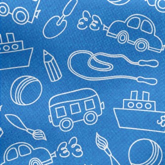 Children&#39;s Transportation  Jersey Backed Fleece
