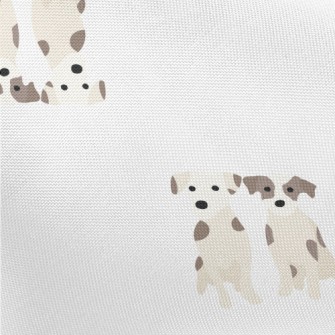 Cute Twin Puppies Pongee