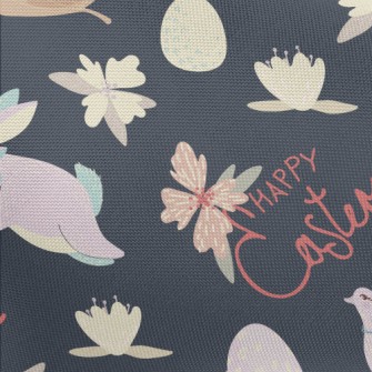 Easter Eggs And Bunny Pongee