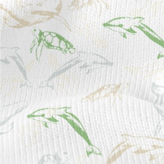 Swimming Marine Life Stretch Jersey