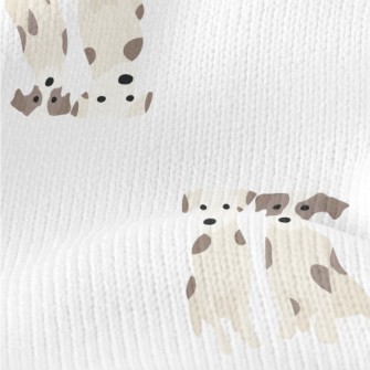 Cute Twin Puppies Stretch Jersey