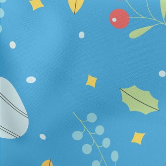 Christmas Ornaments With Elves Lightweight Cotton Poplin