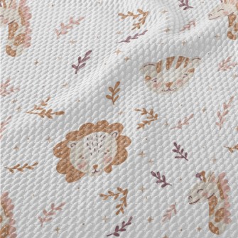 Boho Animals Birdseye Piqué