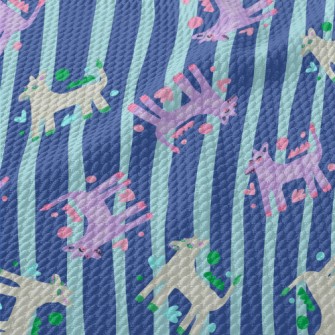 Contemporary Art Abstract Dog Birdseye Piqué