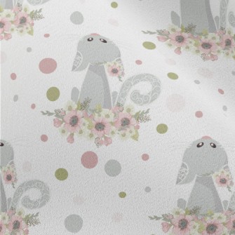 Cat In The Flowers Looking Up Chiffon