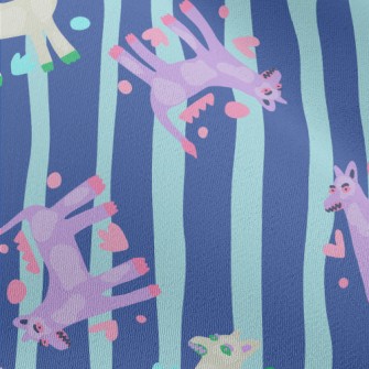 Contemporary Art Abstract Dog Chiffon