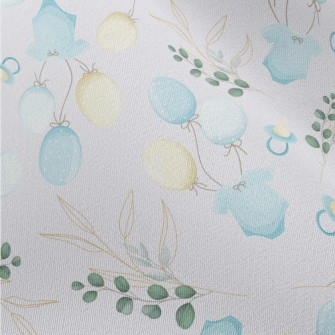 Round Leaves And Baby Decorati Chiffon