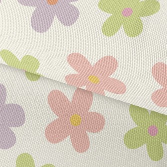 Hand Drawn Colorful Five Petal Waterproof Oxford