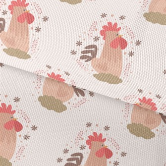 Shiny Hand Drawn Rooster Waterproof Oxford