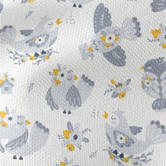 Bird Flying With Flowers Waterproof Canvas