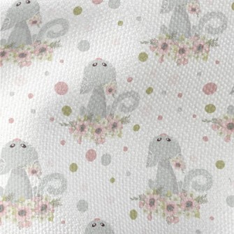 Cat In The Flowers Looking Up Waterproof Canvas