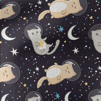 Cute Astronaut Cat Waterproof Canvas