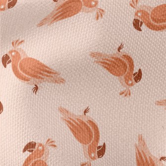 Orange Cute Little Parrot Waterproof Canvas