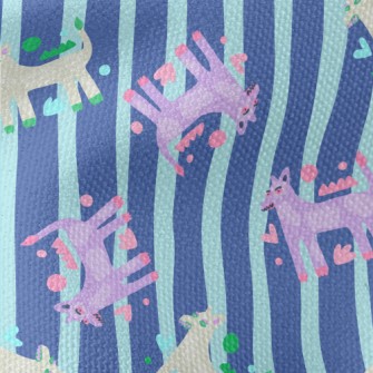 Contemporary Art Abstract Dog Waterproof Canvas