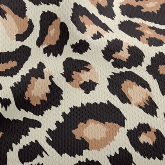 Fashionable Leopard Print Athletic Mesh Flat Back