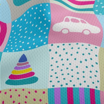 Children's Toy Friends Athletic Mesh Flat Back