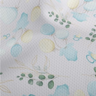 Round Leaves And Baby Decorati Athletic Mesh Flat Back