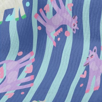 Contemporary Art Abstract Dog Terry