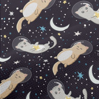 Cute Astronaut Cat Performance Linen