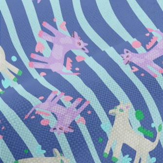 Contemporary Art Abstract Dog Performance Linen