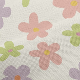 Hand Drawn Colorful Five Petal Performance Linen