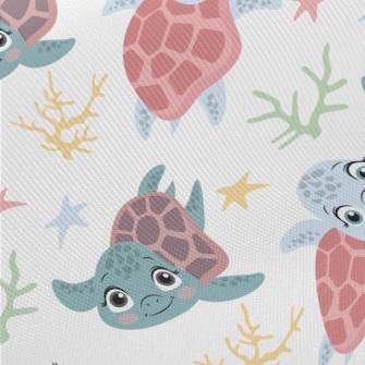 Little Turtle Learns To Swim Twill