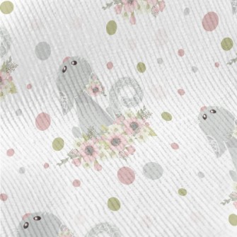 Cat In The Flowers Looking Up Standard Corduroy