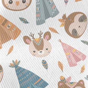 Indian Children Animals Standard Corduroy