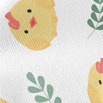 Cute Chicks And Leaves Standard Corduroy