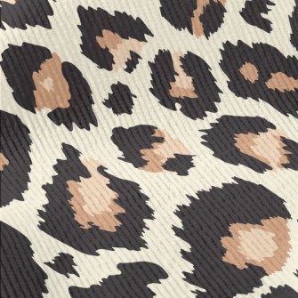 Fashionable Leopard Print Standard Corduroy