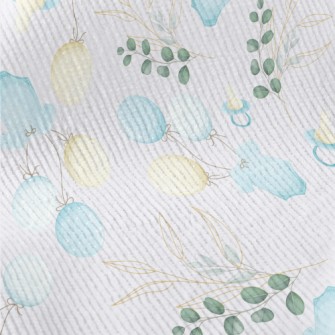 Round Leaves And Baby Decorati Standard Corduroy