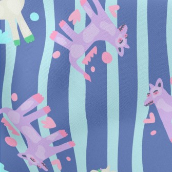 Contemporary Art Abstract Dog Stretch Ponte