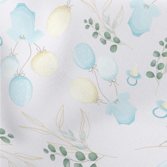 Round Leaves And Baby Decorati Stretch Ponte