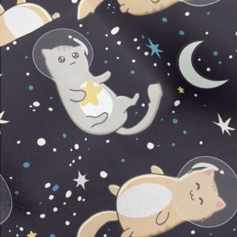 Cute Astronaut Cat Micro Fleece