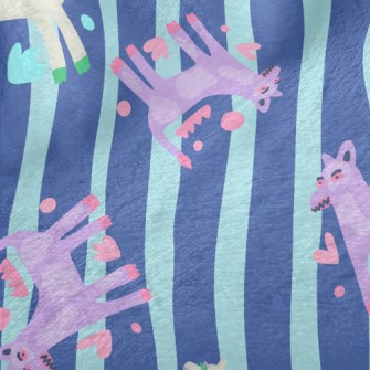 Contemporary Art Abstract Dog Minky