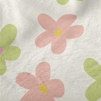Hand Drawn Colorful Five Petal Minky