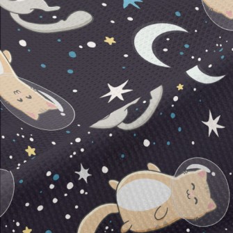 Cute Astronaut Cat Piqué