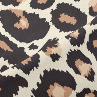 Fashionable Leopard Print Piqué