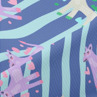 Contemporary Art Abstract Dog Piqué