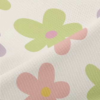 Hand Drawn Colorful Five Petal Piqué