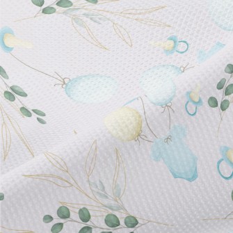Round Leaves And Baby Decorati Piqué