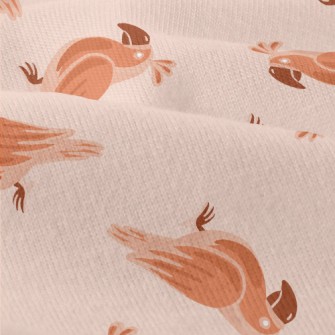 Orange Cute Little Parrot Modern Jersey